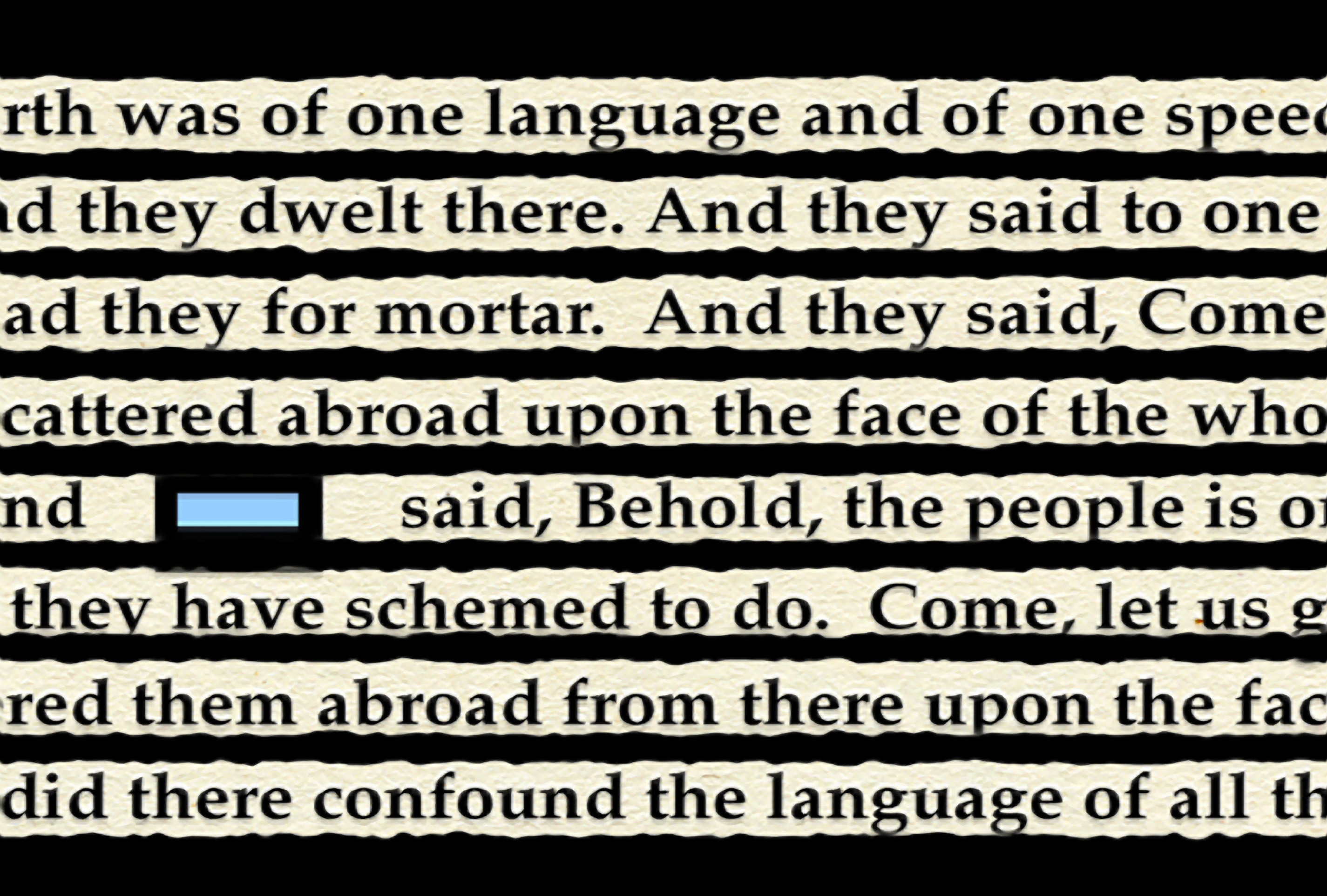 Babel: The Seven Minute Scroll, Beryl Korot